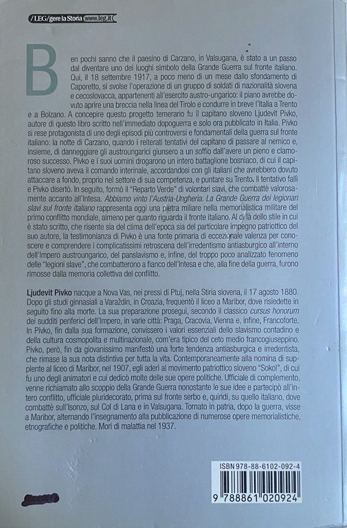 ABBIAMO VINTO L'AUSTRIA-UNGHERIA. LA GRANDE GUERRA DEI LEGIONARI SLAVI SUL … | Immagine Gallery 8