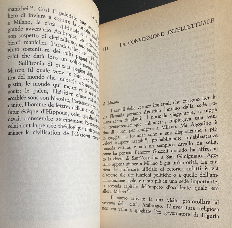 AGOSTINO: MESSAGGIO DI UNA VITA