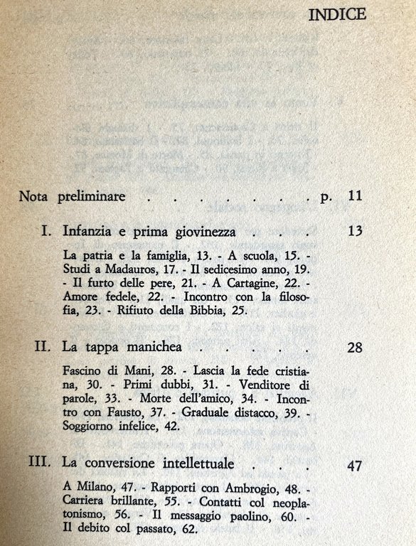 AGOSTINO: MESSAGGIO DI UNA VITA