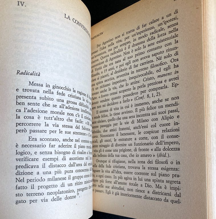 AGOSTINO: MESSAGGIO DI UNA VITA