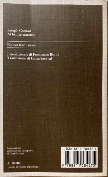 AL LIMITE ESTREMO. (NUOVA TRADUZIONE).