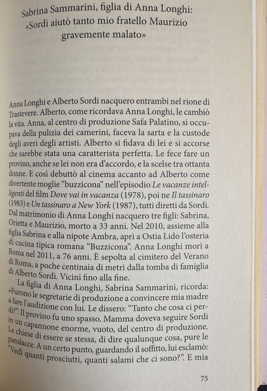 ALBERTO SORDI SEGRETO. AMORI NASCOSTI, MANIE, RIMPIANTI, MALDICENZE | Immagine Gallery 16