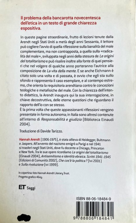 ALCUNE QUESTIONI DI FILOSOFIA MORALE