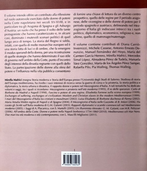 ALLA CORTE NAPOLETANA. DONNE E POTERE DALL'ETÀ ARAGONESE AL VICEREGNO …