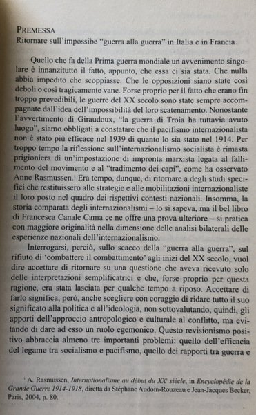 ALLA PROVA DEL FUOCO. SOCIALISTI FRANCESI E ITALIANI DI FRONTE …