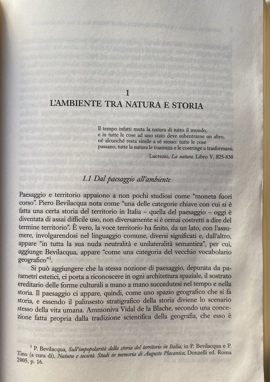 AMBIENTE, UOMINI, CITTÀ NELL'ORGANIZZAZIONE TERRITORIALE DEL MEZZOGIORNO