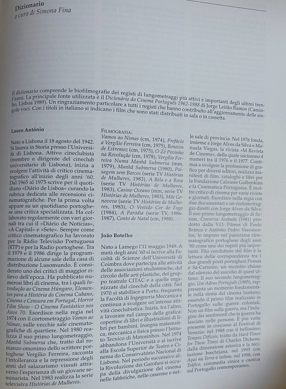 AMORI DI PERDIZIONE. STORIE DI CINEMA PORTOGHESE 1970-1999