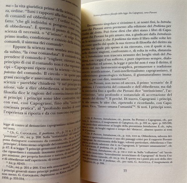 ANALISI, AZIONE, DIRITTO, UOMO COMUNE. CINQUE SAGGI PER GIUSEPPE CAPOGRASSI