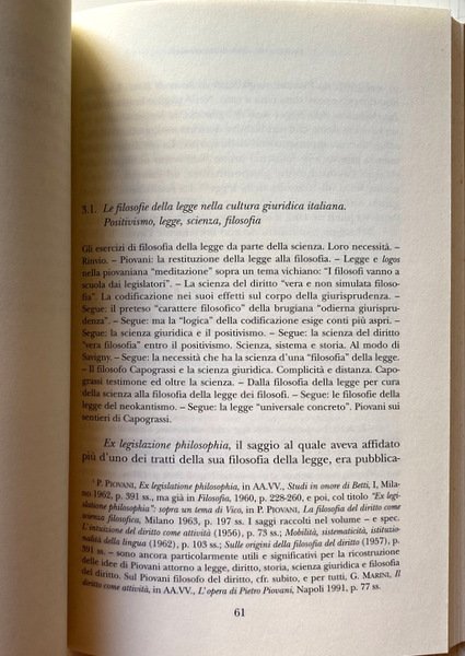 ANALISI, AZIONE, DIRITTO, UOMO COMUNE. CINQUE SAGGI PER GIUSEPPE CAPOGRASSI