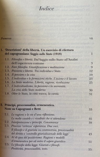 ANALISI, AZIONE, DIRITTO, UOMO COMUNE. CINQUE SAGGI PER GIUSEPPE CAPOGRASSI