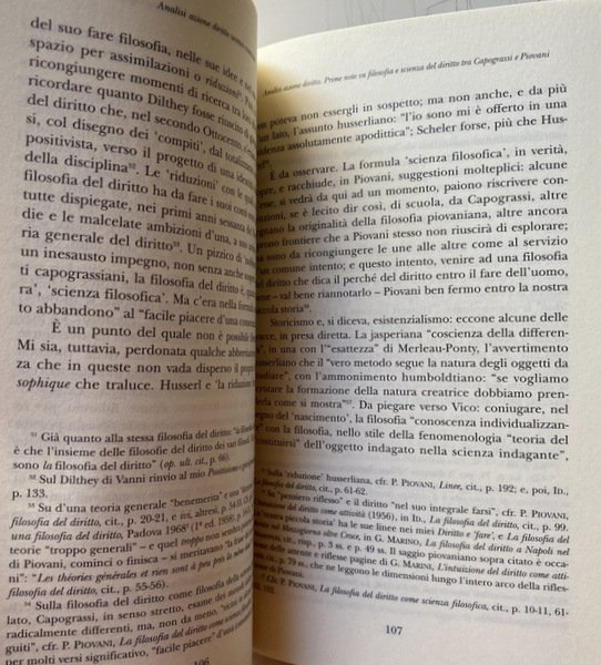 ANALISI, AZIONE, DIRITTO, UOMO COMUNE. CINQUE SAGGI PER GIUSEPPE CAPOGRASSI