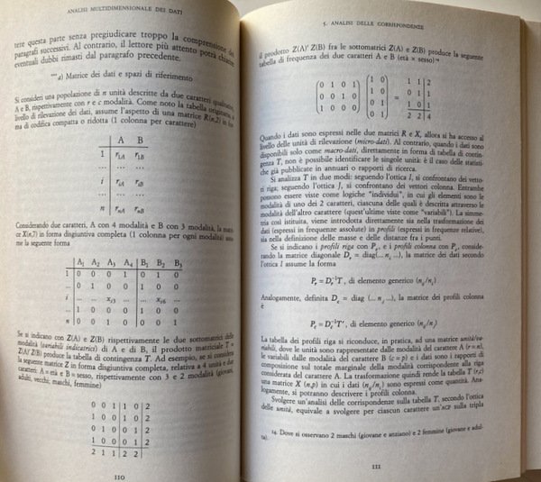 ANALISI MULTIDIMENSIONALE DEI DATI. METODI, STRATEGIE E CRITERI DI INTERPRETAZIONE