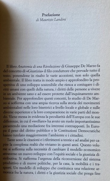 ANATOMIA DI UNA RIVOLUZIONE. GIUSTIZIA, AMBIENTE E LAVORO PER INVERTIRE …