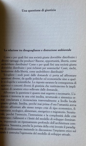 ANATOMIA DI UNA RIVOLUZIONE. GIUSTIZIA, AMBIENTE E LAVORO PER INVERTIRE …