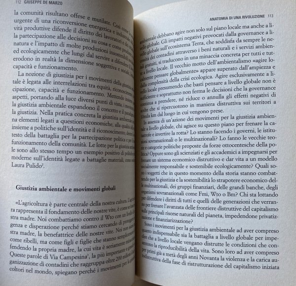 ANATOMIA DI UNA RIVOLUZIONE. GIUSTIZIA, AMBIENTE E LAVORO PER INVERTIRE …