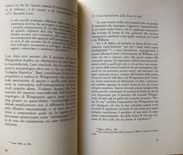 ANTROPOLOGIA E METODO MORFOLOGICO. STUDIO SU WITTGENSTEIN