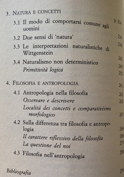 ANTROPOLOGIA E METODO MORFOLOGICO. STUDIO SU WITTGENSTEIN