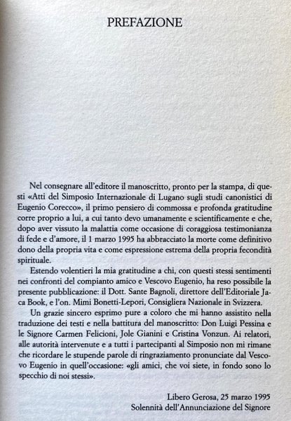 ANTROPOLOGIA, FEDE E DIRITTO ECCLESIALE. A CURA DI LIBERO GEROSA