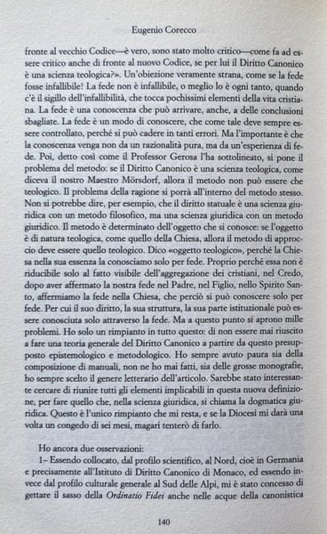 ANTROPOLOGIA, FEDE E DIRITTO ECCLESIALE. A CURA DI LIBERO GEROSA