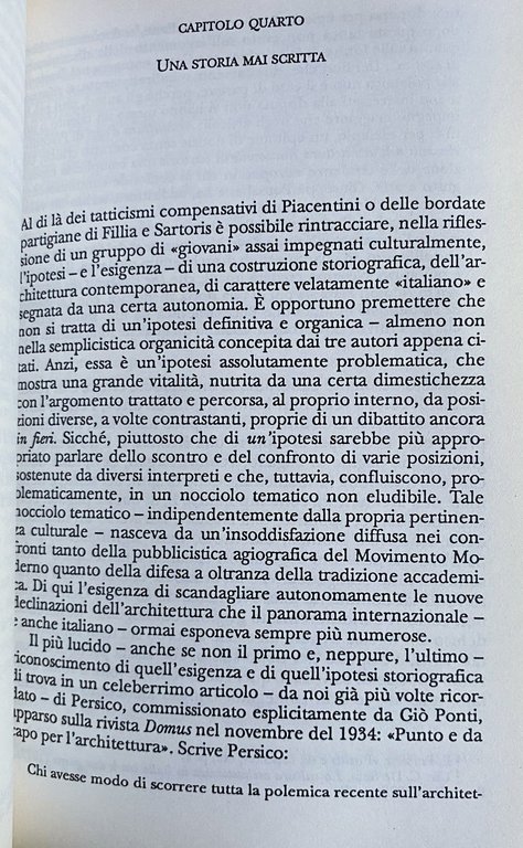 ARCHITETTURA MODERNA E RAGIONE STORICA. LA STORIOGRAFIA ITALIANA SULL'ARCHITETTURA MODERNA. …