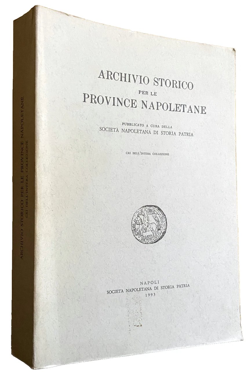 ARCHIVIO STORICO PER LE PROVINCE NAPOLETANE (Volume CXI 111 dell'intera … | Immagine principale