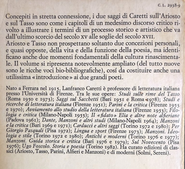 ARIOSTO E TASSO | Immagine Gallery 6