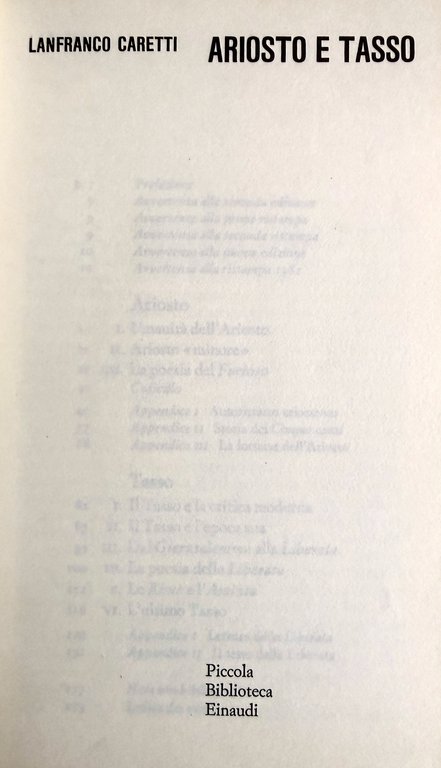 ARIOSTO E TASSO | Immagine Gallery 8