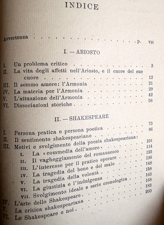 ARIOSTO, SHAKESPEARE E CORNEILLE. (SECONDA EDIZIONE RIVEDUTA E CON UN'APPENDICE) | Immagine Gallery 21