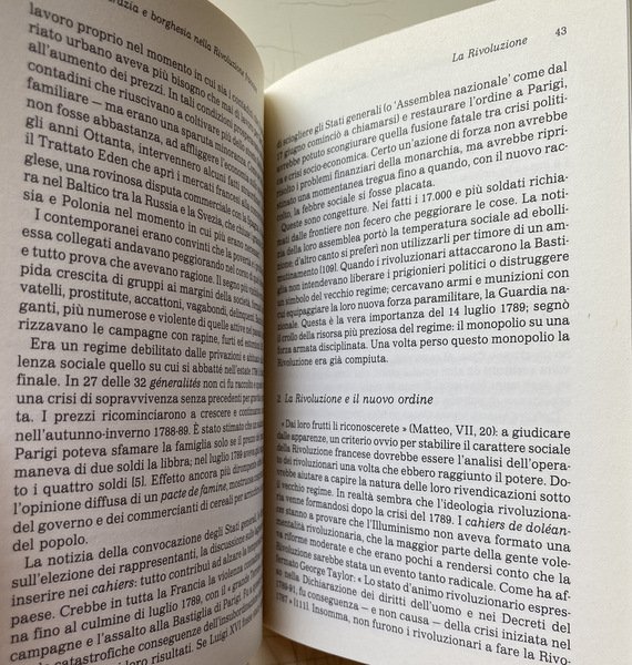 ARISTOCRAZIA E BORGHESIA NELLA RIVOLUZIONE FRANCESE