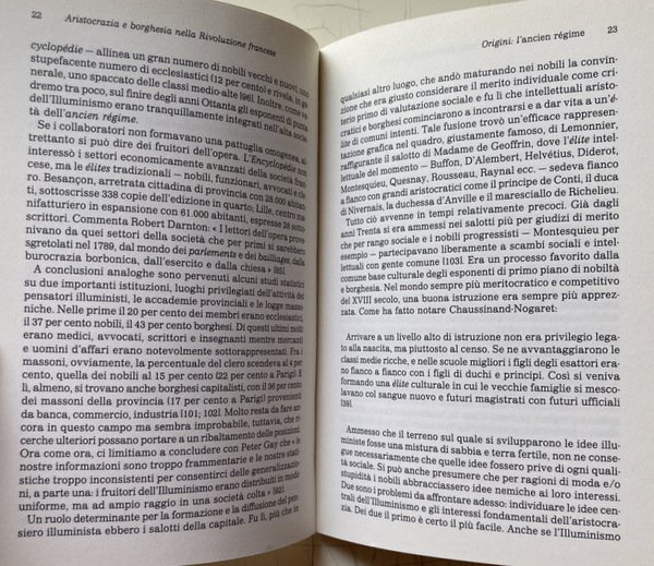 ARISTOCRAZIA E BORGHESIA NELLA RIVOLUZIONE FRANCESE