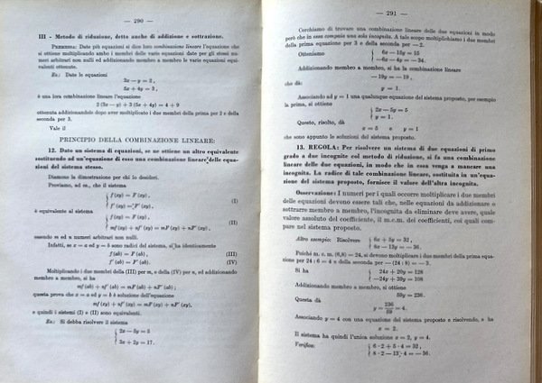 ARITMETICA ED ALGEBRA PER GLI ISTITUTI TECNICI COMMERCIALI, SECONDO I …