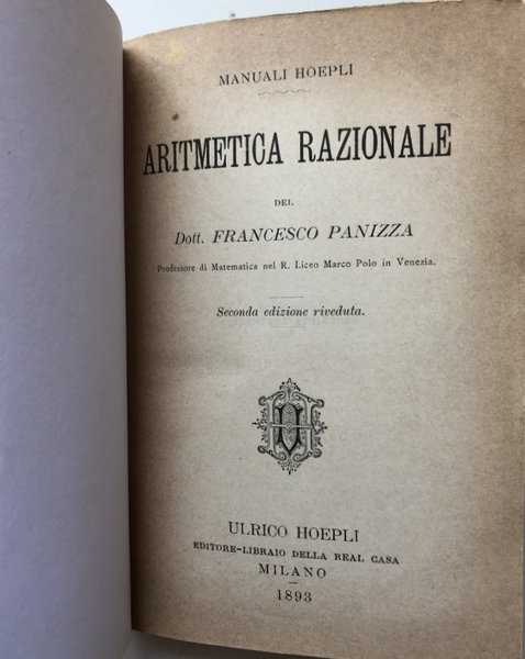 ARITMETICA RAZIONALE