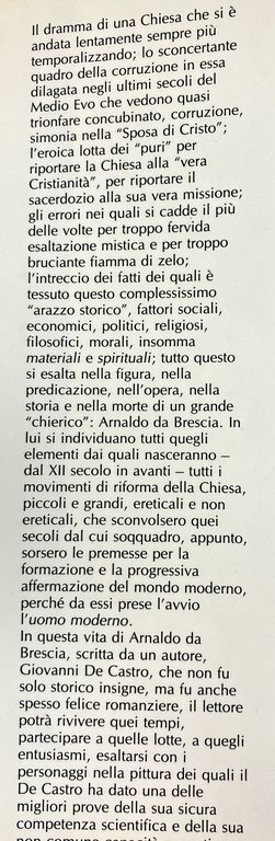 ARNALDO DA BRESCIA E LA RIVOLUZIONE ROMANA DEL XII SECOLO