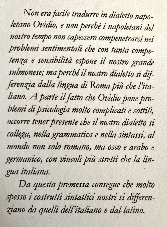 ARS AMATORIA. LL'ARTE E L'AMMORE. TRADOTTO IN DIALETTO NAPOLETANO. (Testo … | Immagine Gallery 5