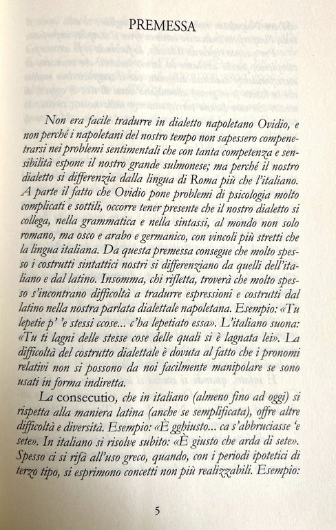 ARS AMATORIA. LL'ARTE E L'AMMORE. TRADOTTO IN DIALETTO NAPOLETANO. (Testo … | Immagine Gallery 7