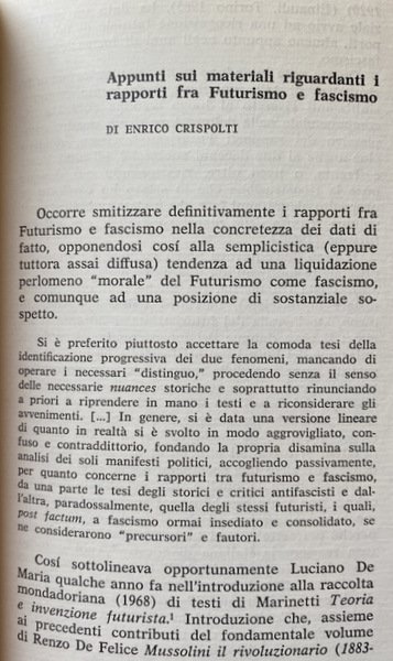 ARTE E FASCISMO IN ITALIA E IN GERMANIA. INTERVENTI DI: …