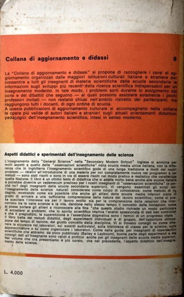ASPETTI DIDATTICI E SPERIMENTALI DELL'INSEGNAMENTO DELLE SCIENZE. GUIDA PER GLI …