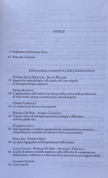 ASPETTI QUALITATIVI E QUANTITATIVI NELLA RICERCA PSICOLOGICA. SCRITTI IN MEMORIA …