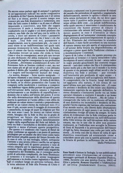 ATEISMO E DESIDERIO DI DIO NELL'OPERA DI HENRI DE LUBAC