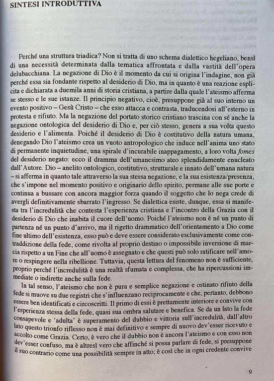 ATEISMO E DESIDERIO DI DIO NELL'OPERA DI HENRI DE LUBAC