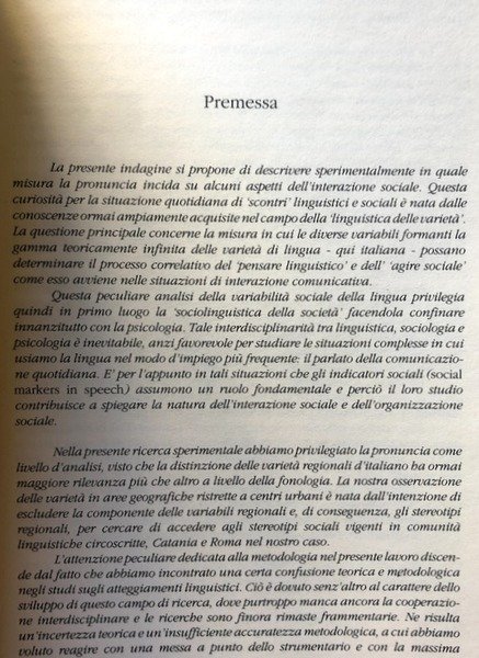 ATTEGGIAMENTI LINGUISTICI E STRATIFICAZIONE SOCIALE. LA PERCEZIONE DELLO STATUS SOCIALE …