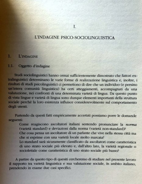 ATTEGGIAMENTI LINGUISTICI E STRATIFICAZIONE SOCIALE. LA PERCEZIONE DELLO STATUS SOCIALE …