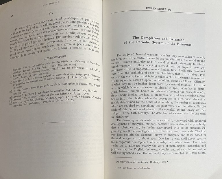 ATTI DEL CONVEGNO MENDELEEVIANO. PERIODICITÀ E SIMMETRIE NELLA STRUTTURA ELEMENTARE …