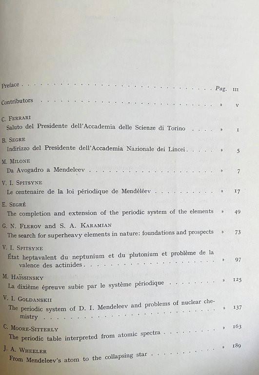 ATTI DEL CONVEGNO MENDELEEVIANO. PERIODICITÀ E SIMMETRIE NELLA STRUTTURA ELEMENTARE …