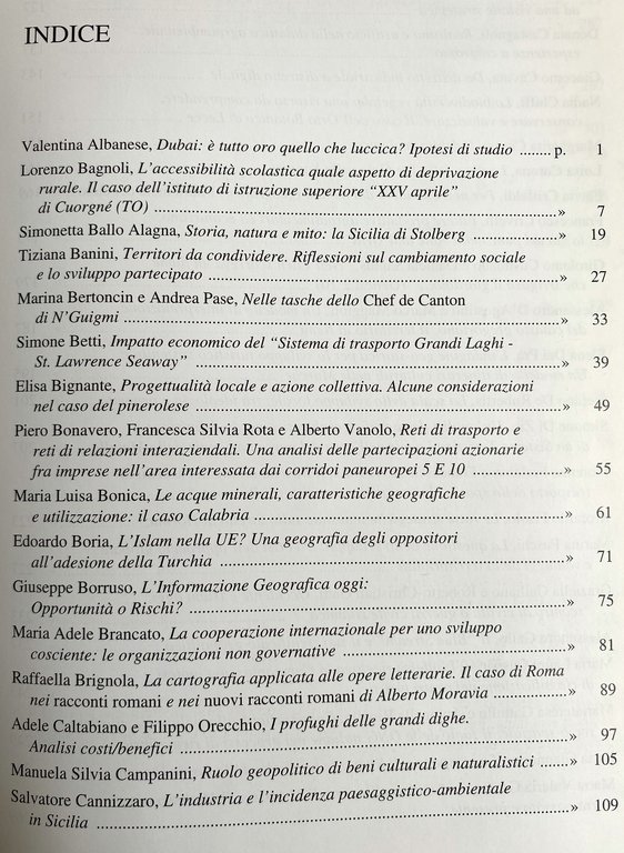 ATTI DEL XXIX CONGRESSO GEOGRAFICO ITALIANO GEOGRAFIA DIALOGO TRA GENERAZIONI. …