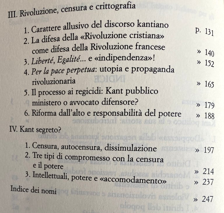 AUTOCENSURA E COMPROMESSO NEL PENSIERO POLITICO DI KANT