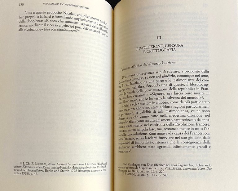 AUTOCENSURA E COMPROMESSO NEL PENSIERO POLITICO DI KANT