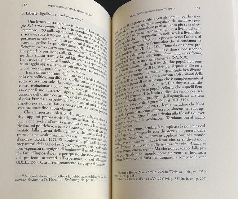 AUTOCENSURA E COMPROMESSO NEL PENSIERO POLITICO DI KANT