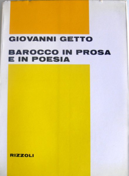 BAROCCO IN PROSA E IN POESIA