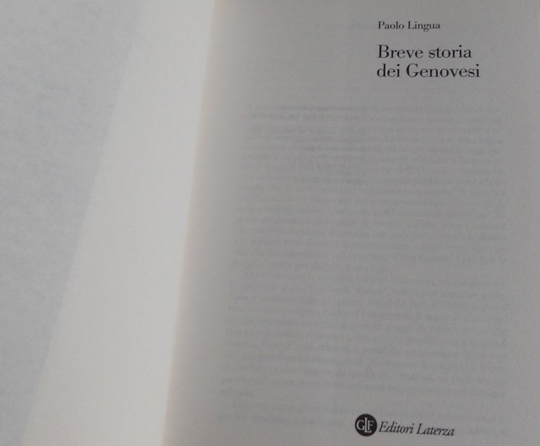 BREVE STORIA DEI GENOVESI | Immagine Gallery 5
